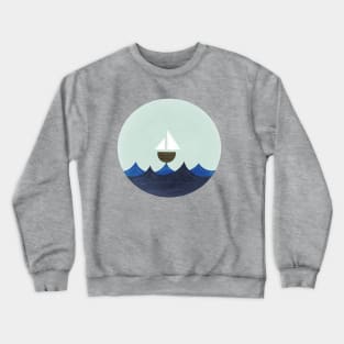 Cartoon boat Crewneck Sweatshirt